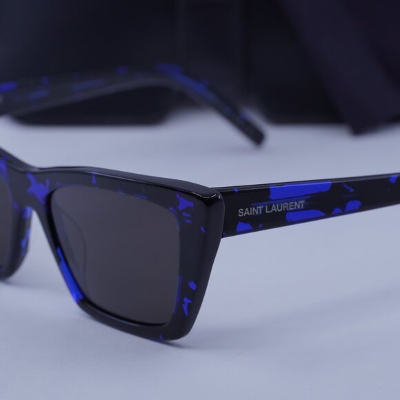 Saint Laurent SL 276 MICA 009 Sunglasses - Blue Havana/Black main image 10